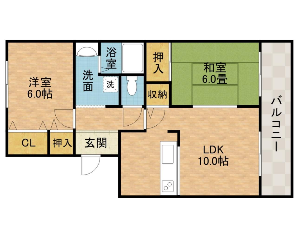 キムラハイツⅡ号棟 間取り