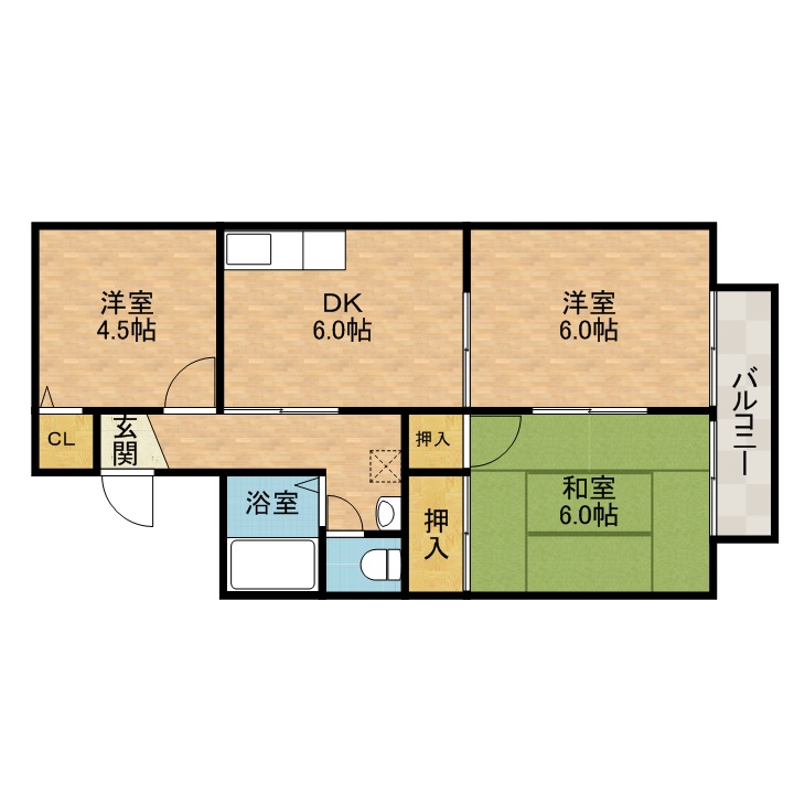 グレースハイムＢ棟 間取り