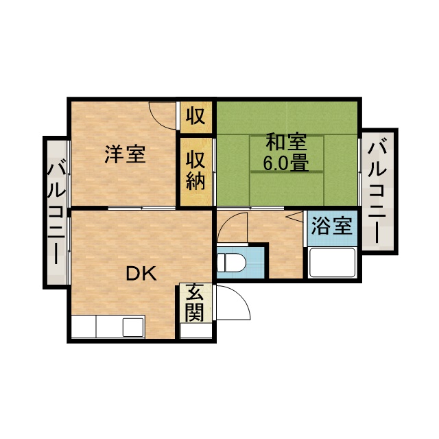 メロディーハイツ高槻Ⅰ 間取り