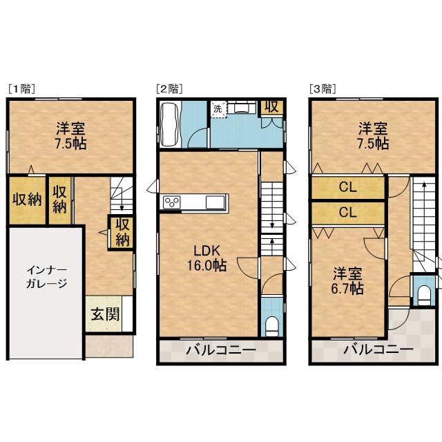 ファミリエ如是Ｃ棟 間取り