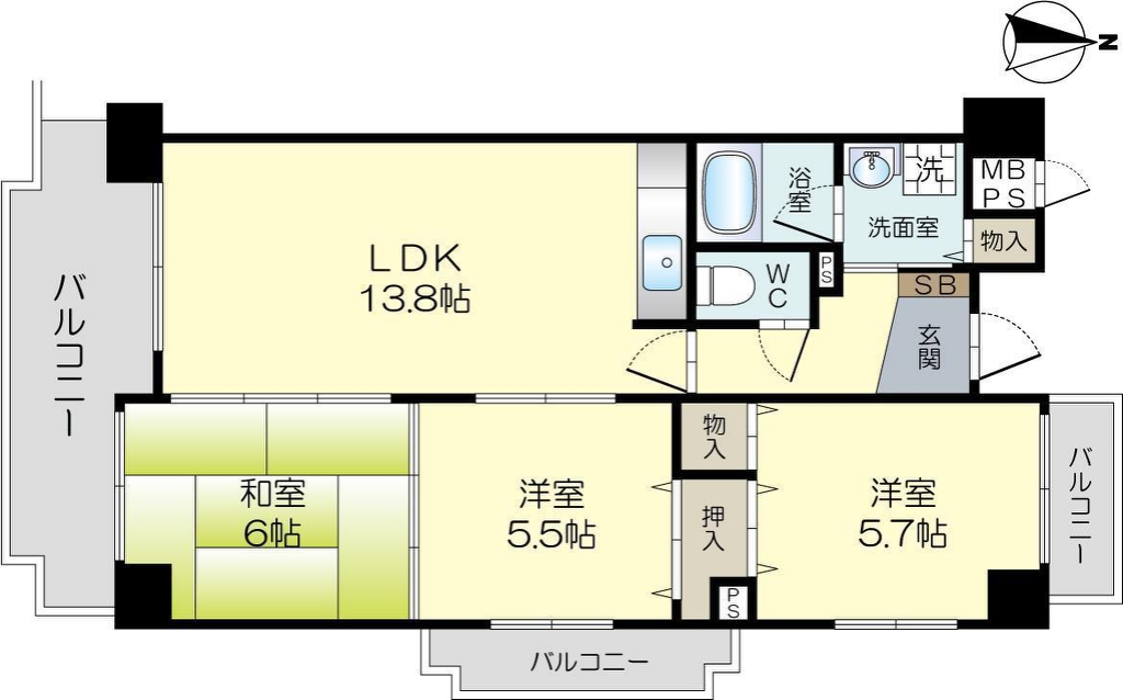 ヴァーサ２１ 間取り