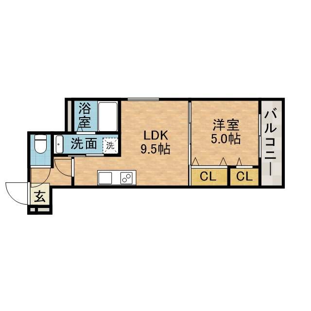 フジパレス高槻城跡公園前 間取り