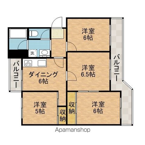 塚原台ハイツ１３号棟 間取り
