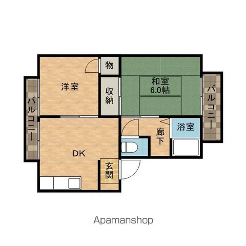 メロディーハイツ高槻Ⅰ 間取り