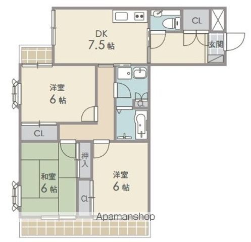 アニマン高槻阿武山 間取り
