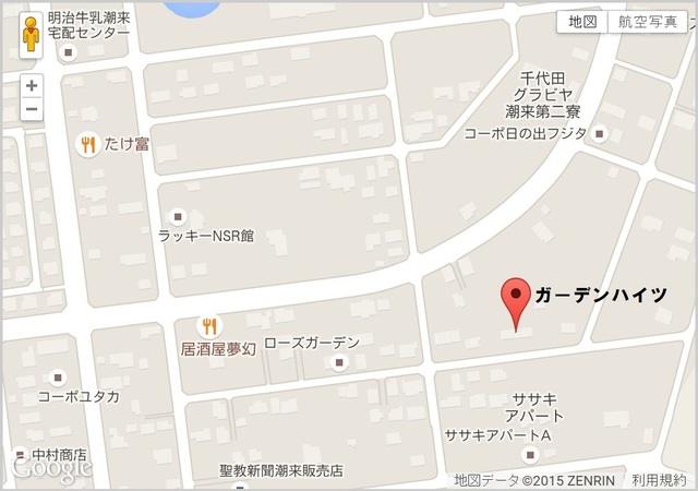 ガーデンハイツ 地図（共通）