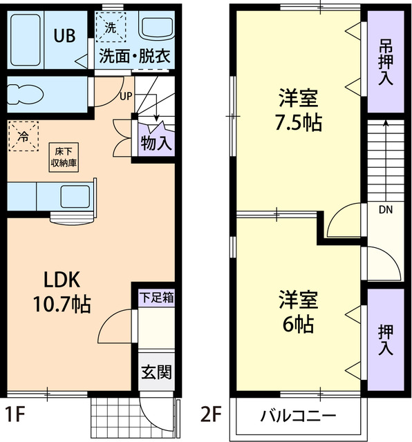 アンソレイユ　Ｂ 間取り