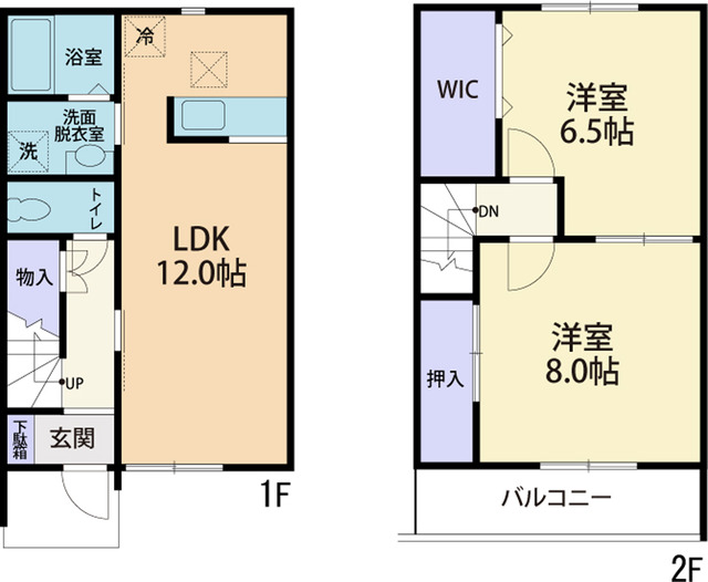 アンソレイエ　B 間取り