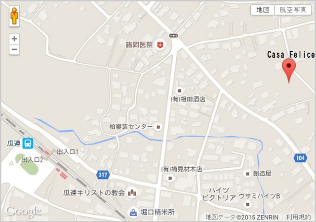 Ｃａｓａ Ｆｅｌｉｃｅ 地図（共通）