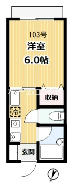 ハイツ橘 間取り