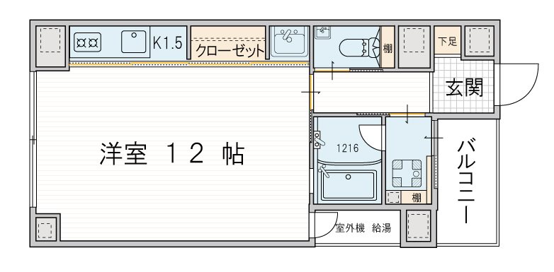 モートレイン土佐堀通 間取り