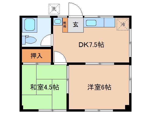 村中アパートB 間取り