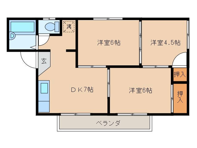ロジュマン阿山 間取り