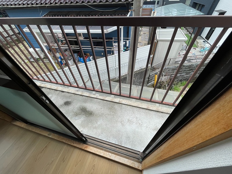 第一清水マンション ベランダ