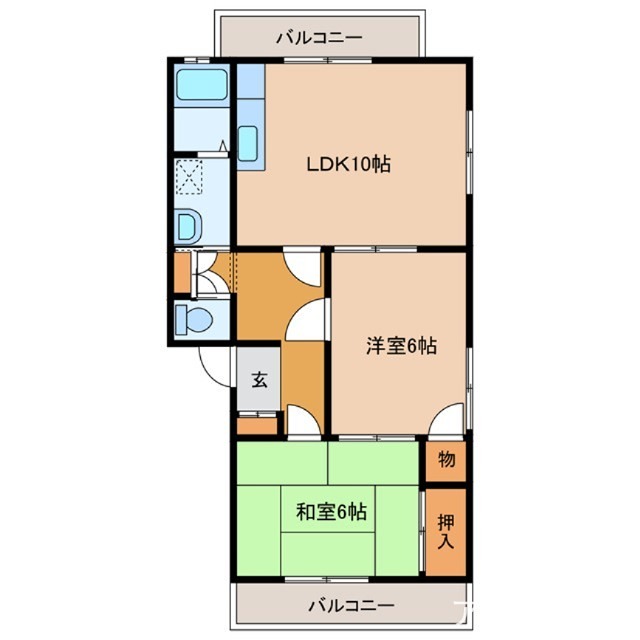 クラベリートひらた 間取り