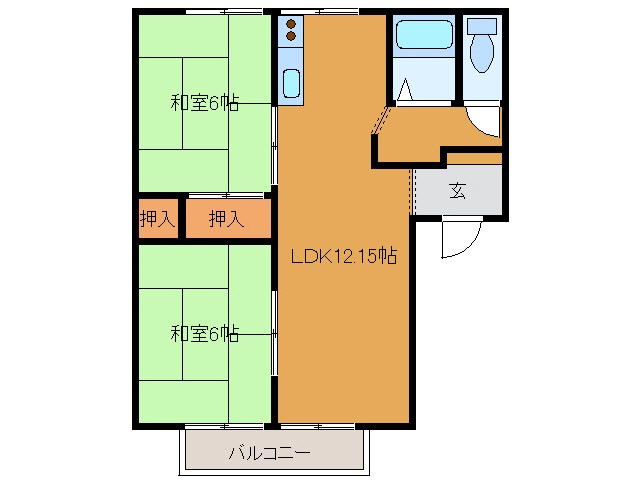 ビレッジＦ２番館 間取り