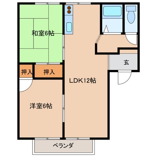 ビレッジＦ２番館 間取り