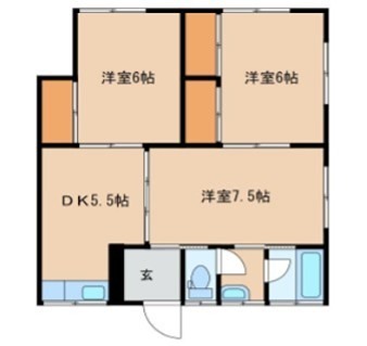 宇佐川ハイツ 間取り