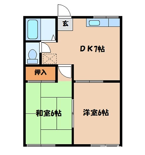宮井ハイツ 間取り