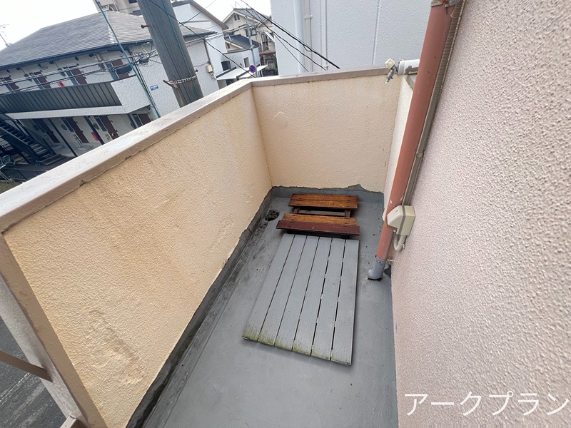 味村アパート4 ベランダ