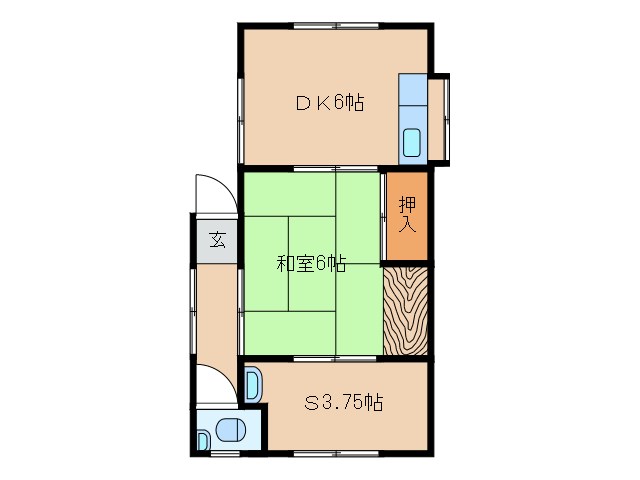 白木様貸家（2F） 間取り