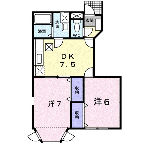 カサ・ブランカＣ 間取り