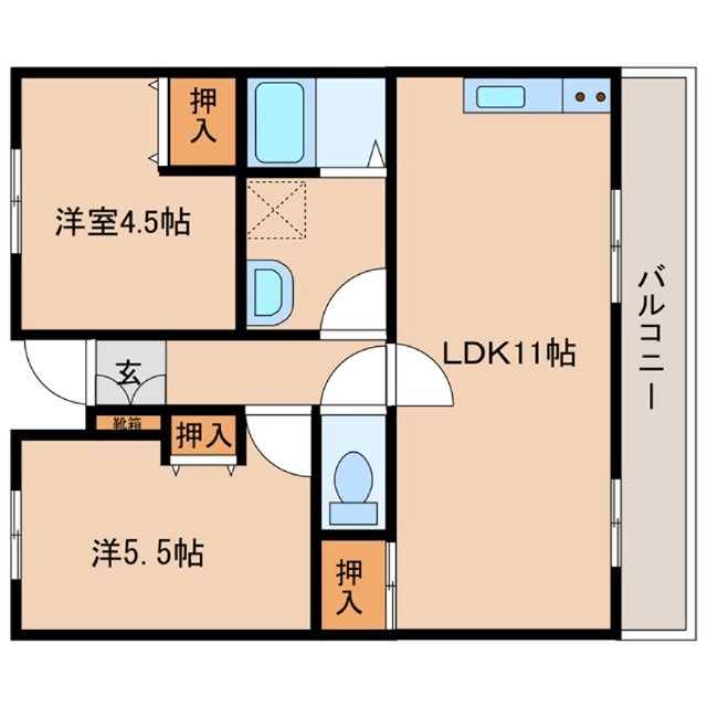 グリーンヴィレッジ和木 間取り