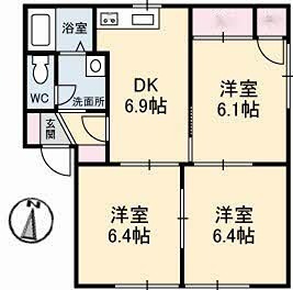 エステートK 間取り