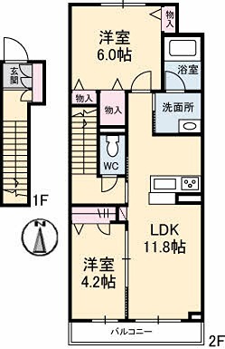 アリスティオ・ガーデンＹ　Ｃ 間取り