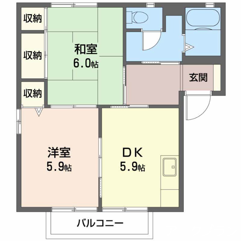パークハイツ　B棟 間取り
