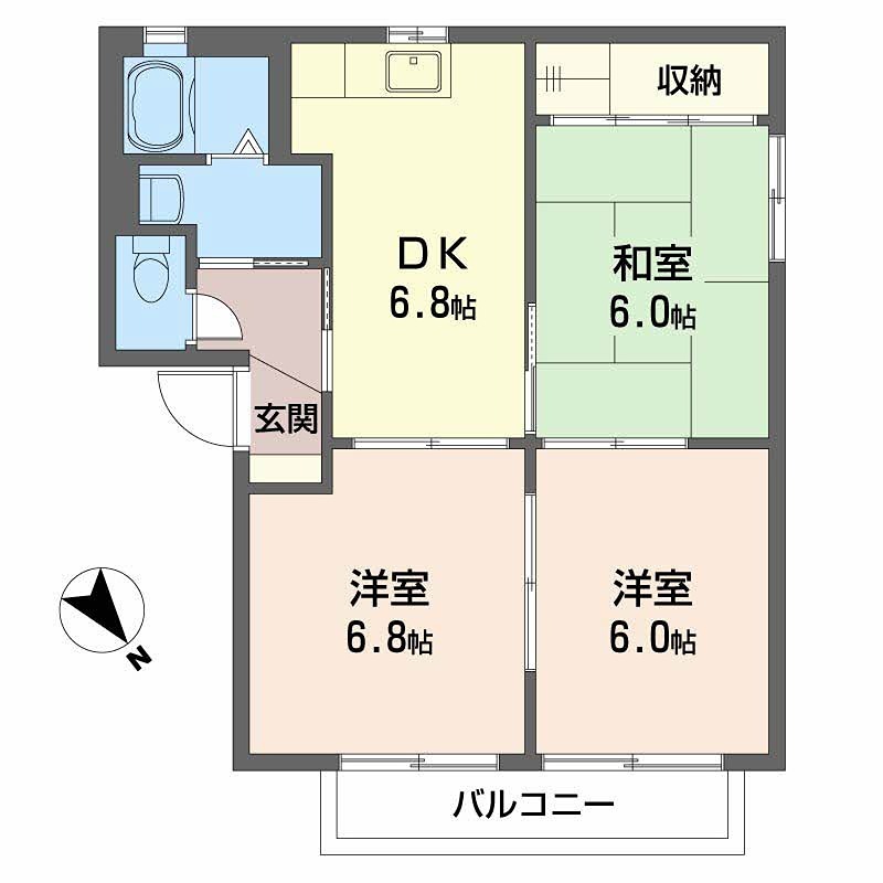 プティボア２１ 間取り