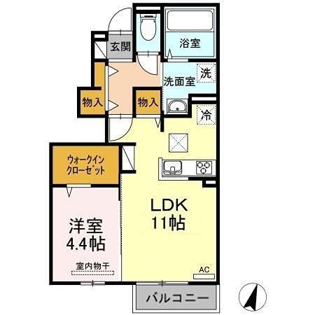D-room M C棟 間取り