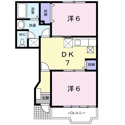 カサ・ブランカＢ 間取り