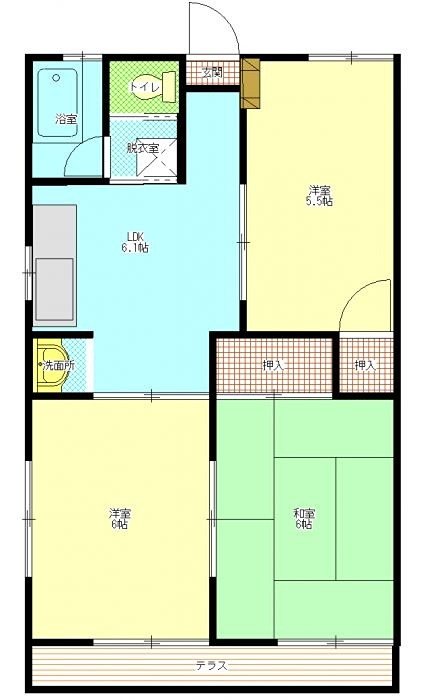 コーポスエヒロ 間取り