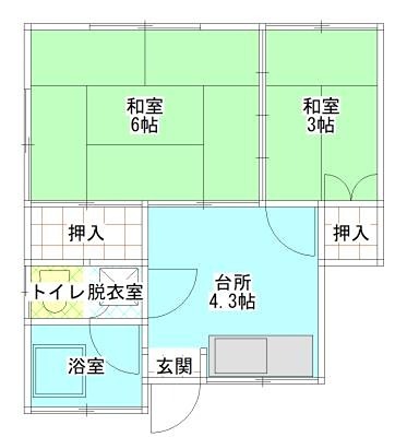 錦園荘 間取り