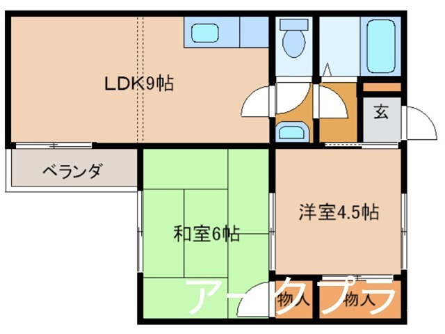 コーポラスMISASA 間取り