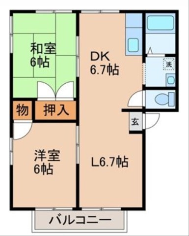 ウエストコーポ 間取り
