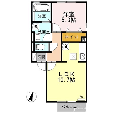 エクレール南岩国 間取り