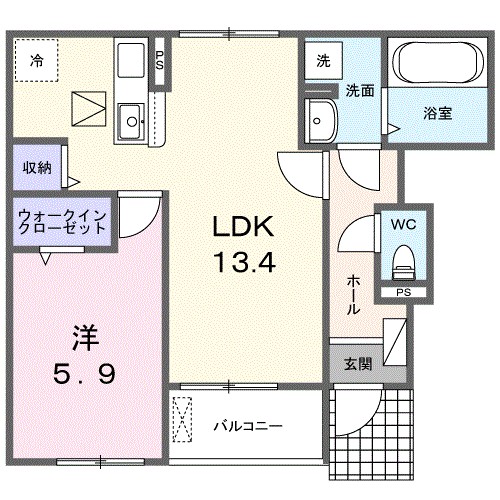 プロムナード大神Ⅱ 間取り