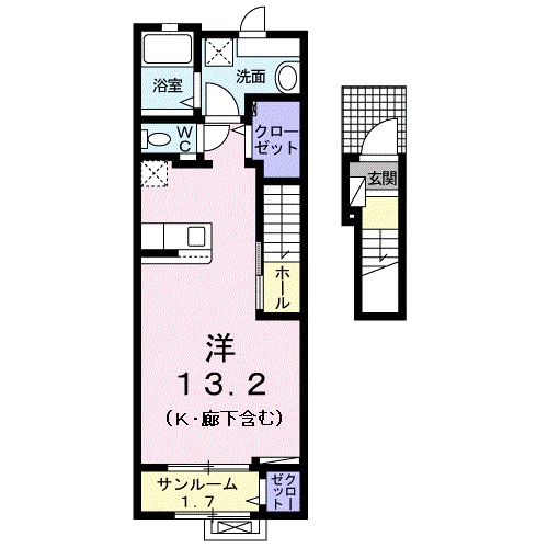 ラフィネ　グリシーヌ　Ⅱ 間取り