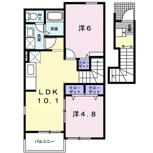 サンパティークⅡ 間取り