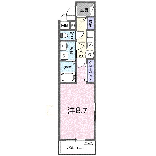 フィオーレ降松Ｍ＆Ｓ 間取り