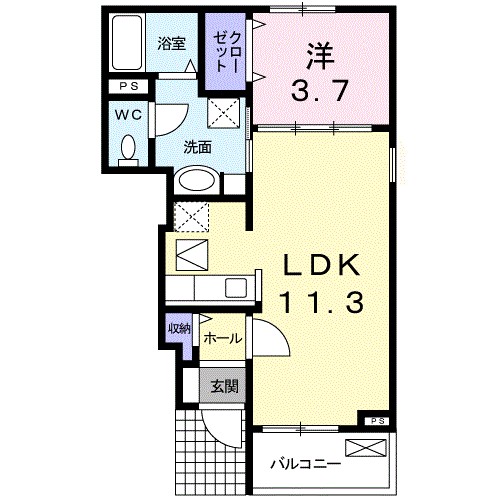 フルリール南栄Ⅰ 間取り
