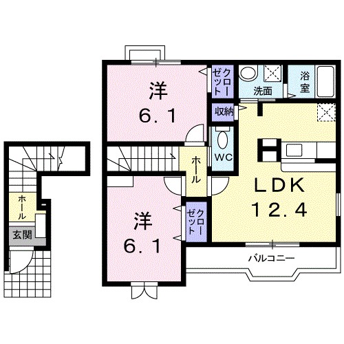 ベルファニー楠Ａ 間取り