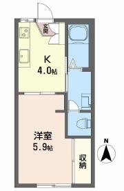 ジュネスカタオカ 間取り