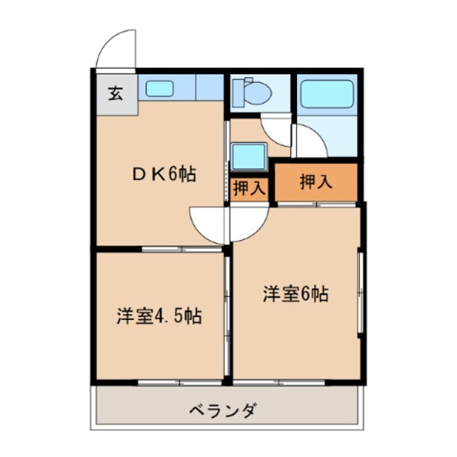 コーポ杉本A 間取り