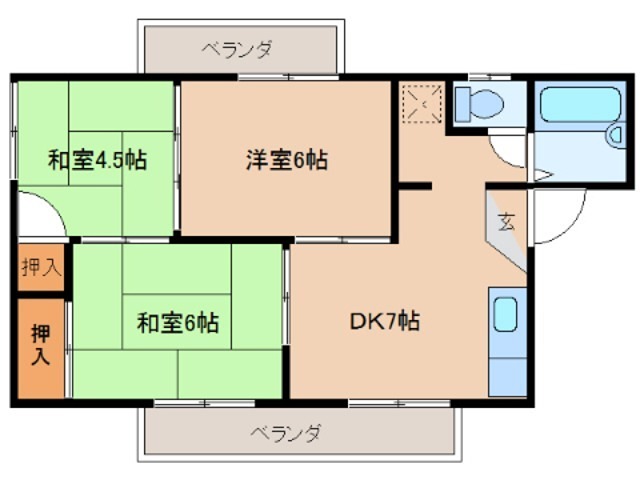 ロジュマン新町A棟 間取り