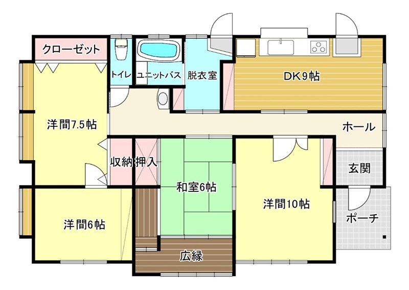 南岩国5丁目貸家 間取り