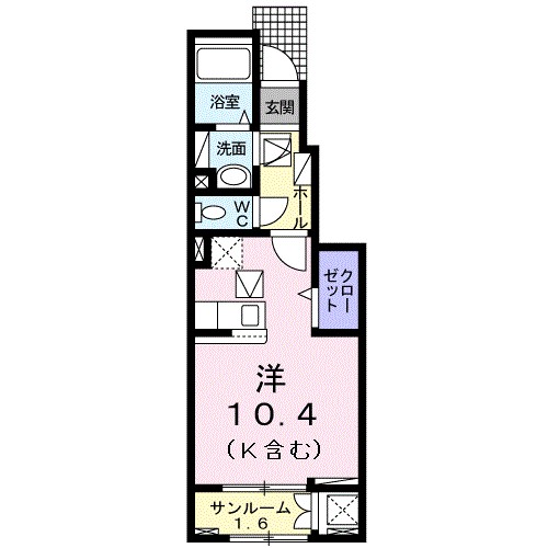 グリシーヌ　Ⅰ 間取り