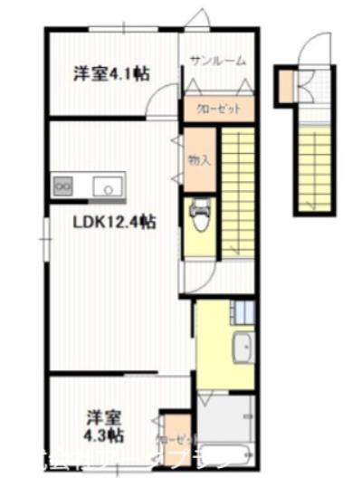 ビブルカード南岩国 間取り